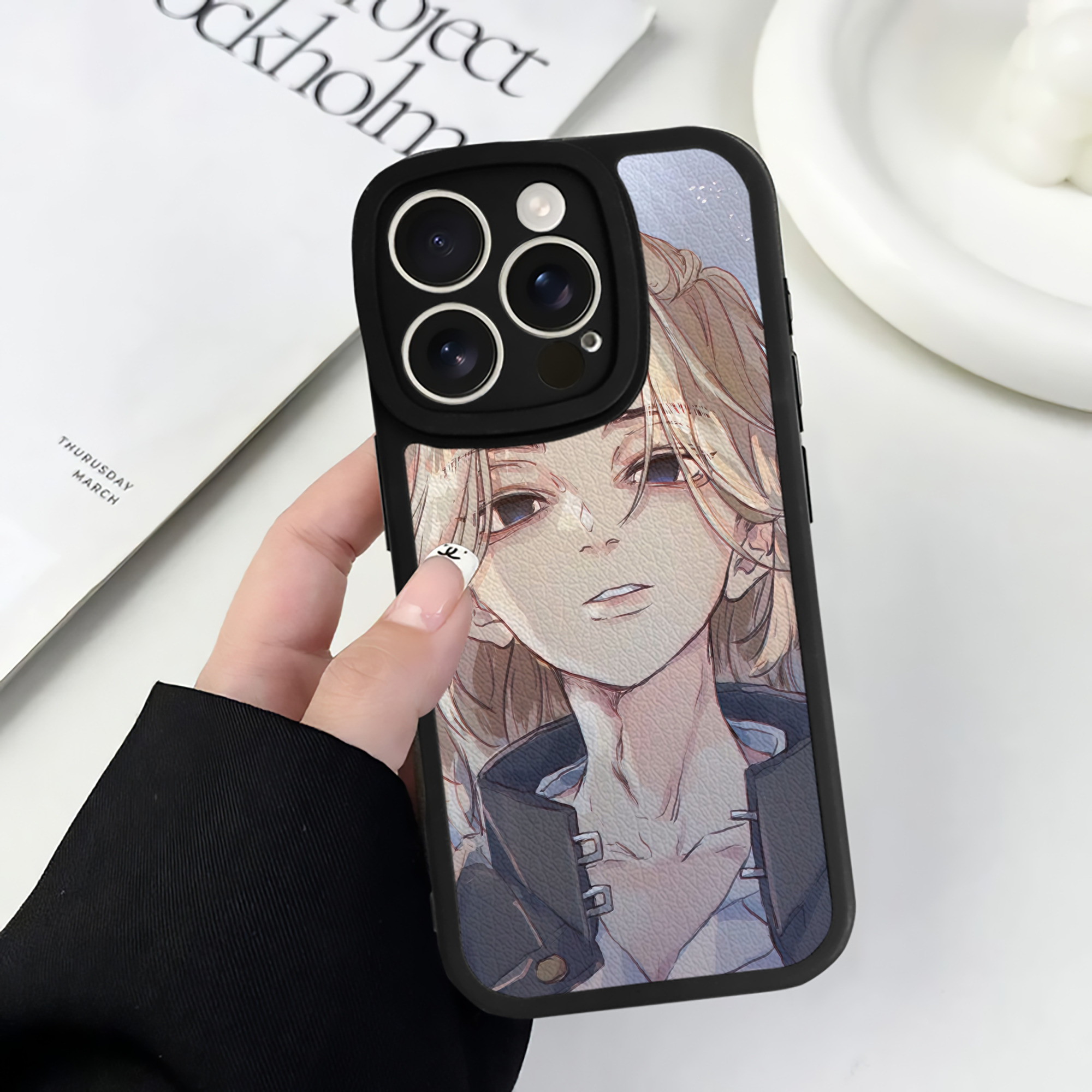 （画像用） 東京リベンジャーズ Tokyo Revengers 【iPhone 16シリーズ対応】シリコンスマホケース（レザー調） 材質：シリコン